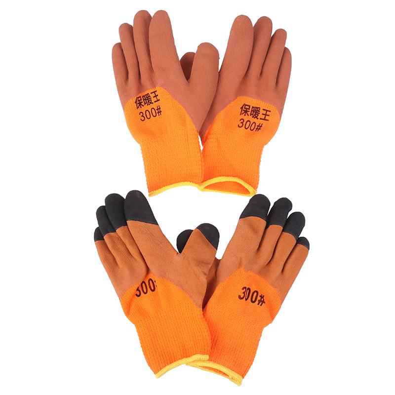 1 Pair Work Gloves For PU Palm Coating Safety Protective Glove Nitrile Professional  Suppliers Thickened And Warm