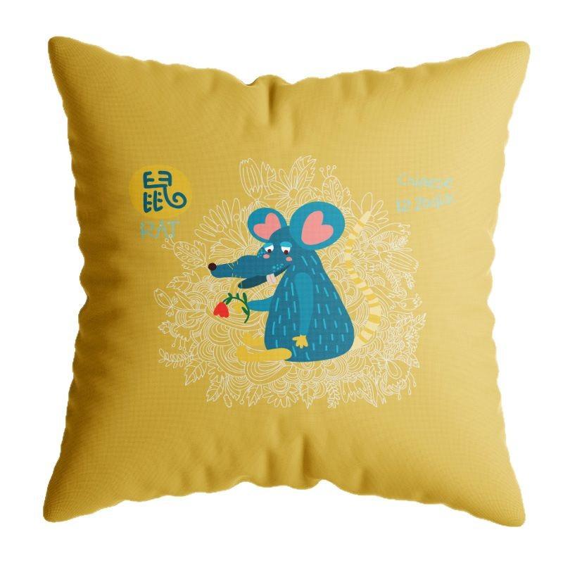 Двенадцать наволочек со знаками зодиака, в китайском стиле, национальный тренд, наволочки, офисные, для классной комнаты, прикроватные, наволочки для автомобиля