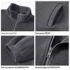 Baleno Men's Fleece-Lined Stand Collar Cardigan Jacket