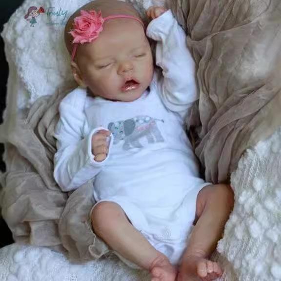 18-дюймовая кукла-симулятор TWINA Baby Rebirth, трансграничная поставка через Интернет, расписанная вручную, с видимой венозной кровью