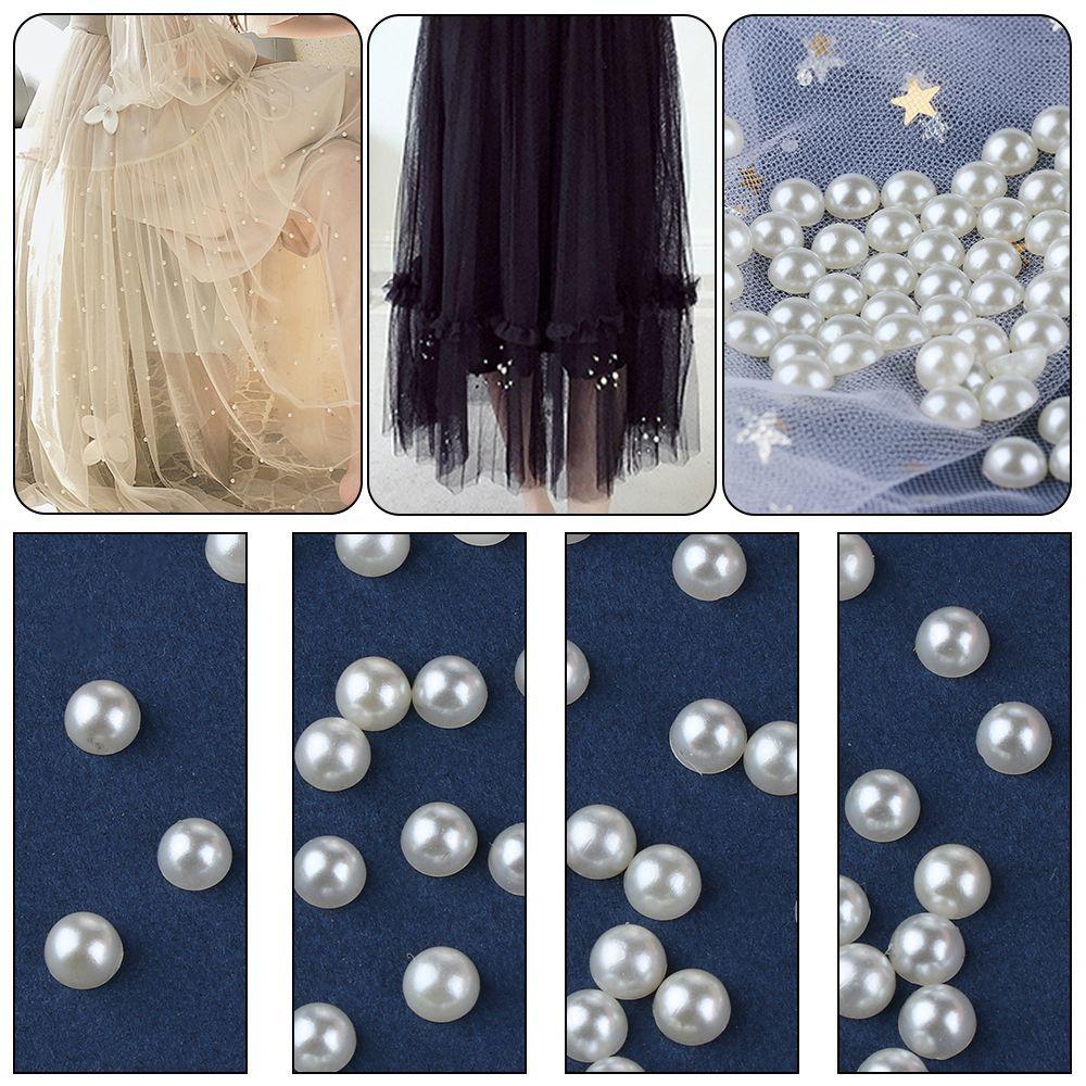 30/50pcs Pants Garment Crafts DIY Cloth Button Scrapbooking Half Round Pearl Rivets