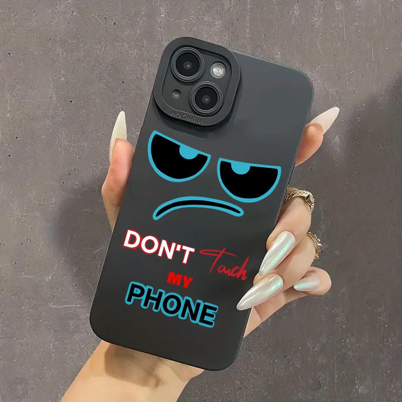 Чехол с рисунком 'Не трогай мой телефон' для Xiaomi Redmi Note 13 4G 12 11 10 13 Pro Plus 5G 10S 11S 12S Redmi 13C 12C 4G Мягкий чехол