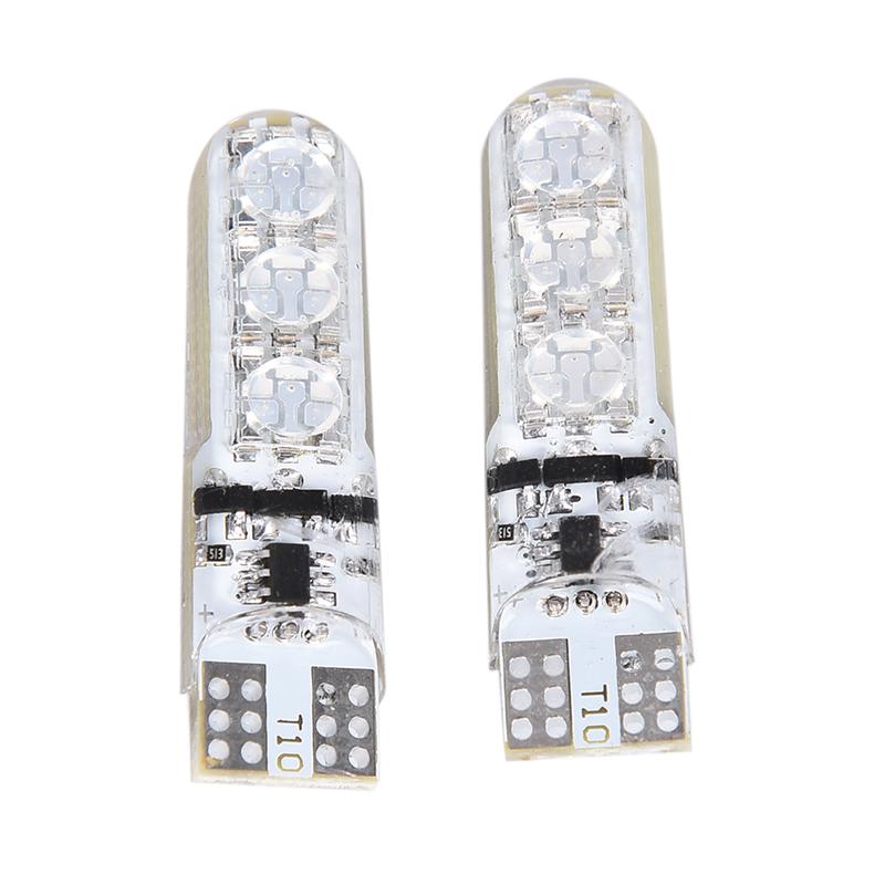 2шт T10 5050 W5W 6 Smd пульт дистанционного управления Rgb светодиодный автомобильный купольный светильник для чтения, лампа накаливания