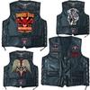 Vest Street Punk Vest Jacket Sleeveless Harley Motorcycle Badge Embroidered Vest