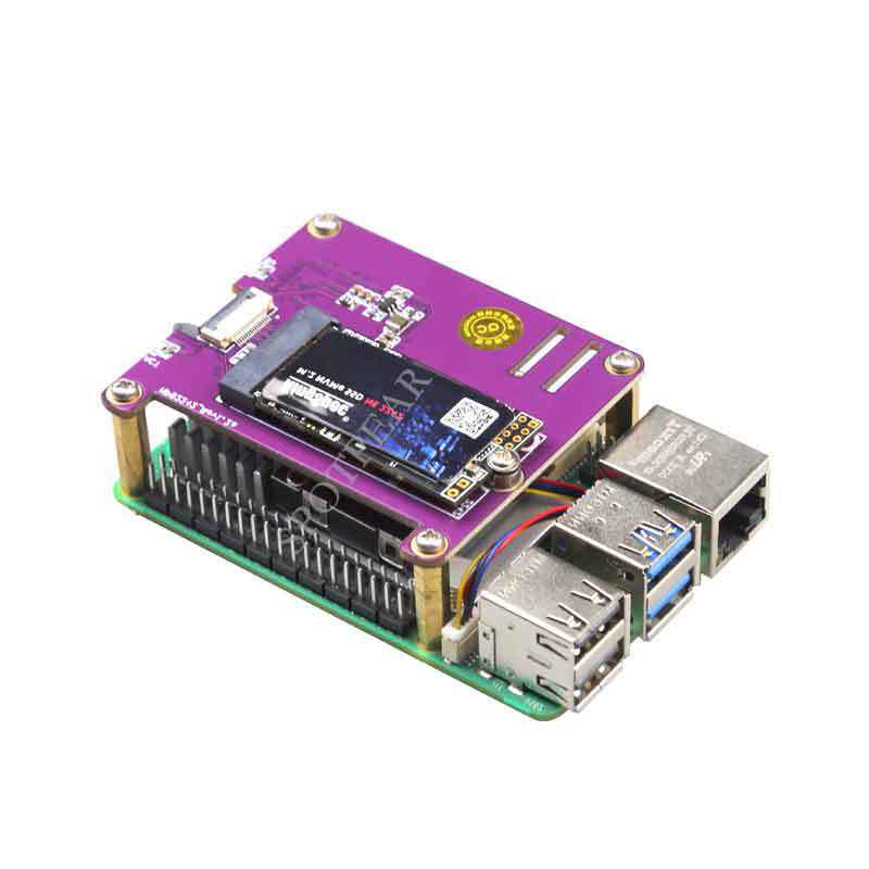 Плата расширения Raspberry Pi 5 PCIe на M.2 NVMe SSD (MPS2242-2230)