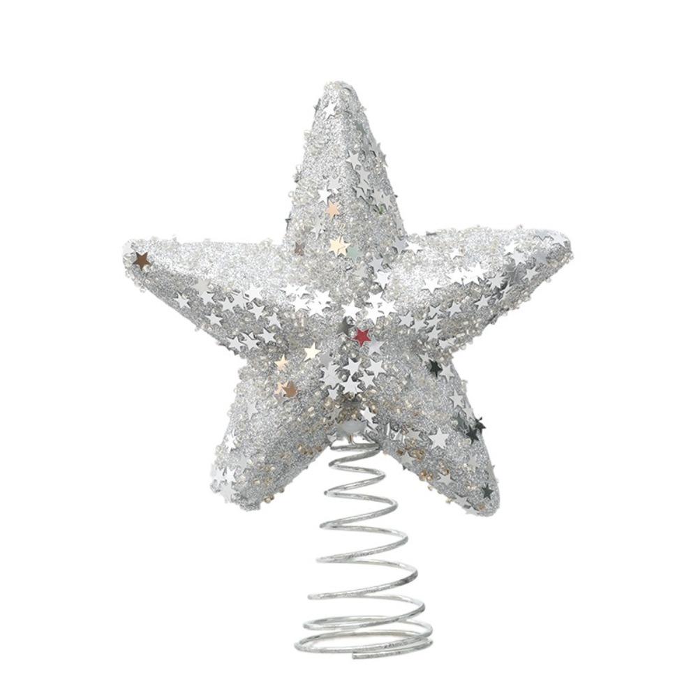 Crafts Christmas Tree Decorations Pentagram Tree Ornaments New Christmas Tree Top Star