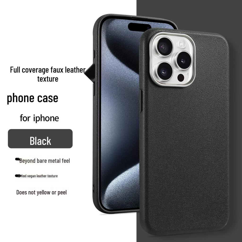 Противоударный чехол из ТПУ с текстурой кожи для iPhone 17/16PRO для 15/14/11/7P