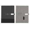 PU Smart Office Notebook с 3 портами для зарядки, аккумулятором 8000 мАч, 80 листов, 160 страниц, PU A5 Notebook