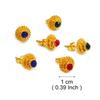Anniyo Ethiopian Small Round & Cross Stud Earrings Women Girls Eritrean Jewelry African Little Ear Studs With Rhinestone #161016