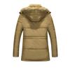 Cotton Jacket Men's Winter Coat Collar and Hooded Plus Size Cotton-padded Jacket Long Cotton-padded Jacket