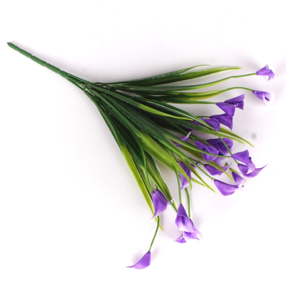 Пластиковая мини искусственная калла цветочная композиция 25 головок/букет новые искусственные растения украшение стола