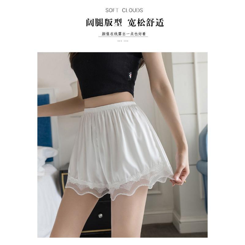 XSafety Pants женские летние тонкие кружевные атласные нераскатанные домашние леггинсы шорты