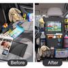 600D Oxford Car Back Seat Storage Bag with Touch Screen Tablet Holder Car Travel Organizer Auto Interior Accessories Protectors