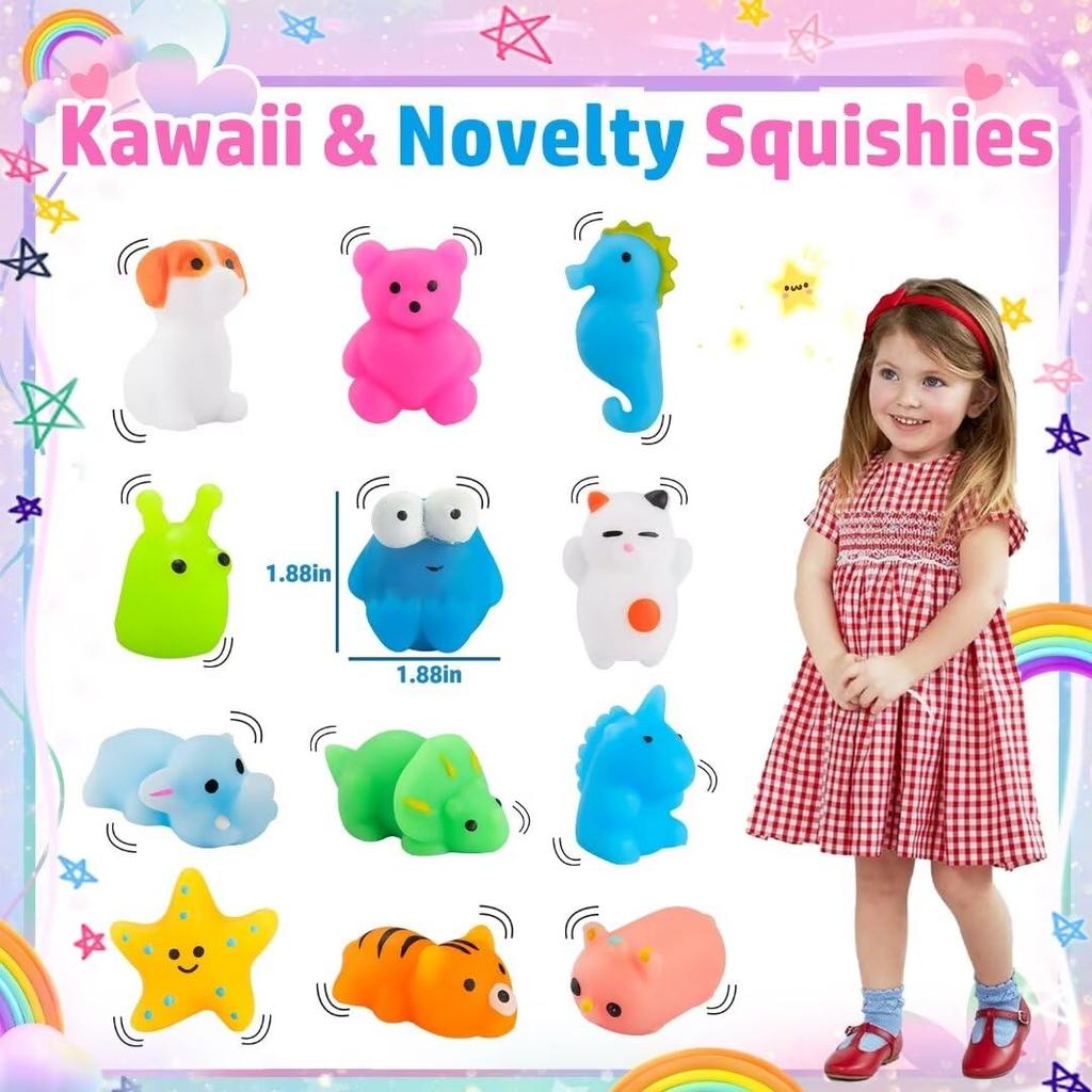 PNIOTAIN 30 штук Мягкая игрушка Животное Мягкая игрушка Товары для снятия стресса Мягкая игрушка Набор наполнителей для праздничных сумок Успокаивающие товары Призы для детей