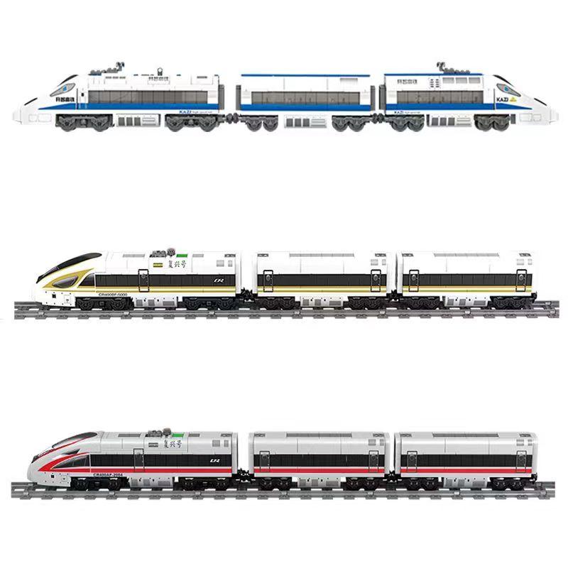 City Electric Express Passenger Train With Tracks Set Model Technical Building Blocks Bricks Gifts for Kids Childrens Boys Adult