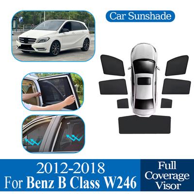Для Mercedes Benz B-Class W246 2012-2018 2014 2015 2016 2017 Защита от посторонних глаз Автомобильная сетка Солнцезащитные козырьки Покрытие Солнцезащитный козырек Автозапчасти