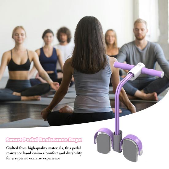 Педальный эспандер с цифровым счетчиком, многофункциональный натяжной трос, 4/6-трубчатый, эластичный, для йоги, педаль-пулемет, тренажер для растяжки тела, домашний спортзал, тренировки