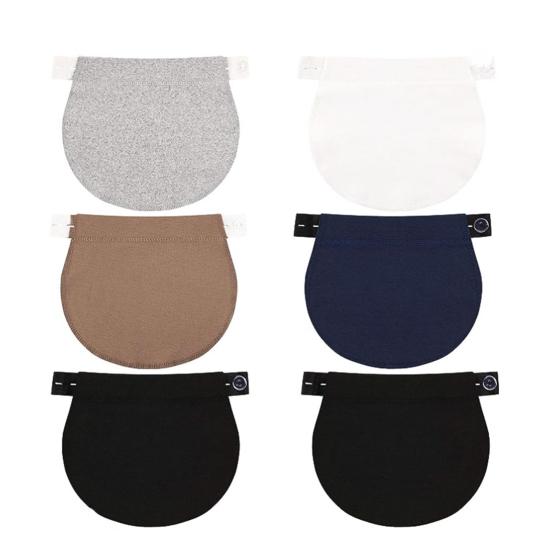 6 шт. джинсовый удлинитель талии для беременных женщин, регулируемый эластичный пояс без шитья, пояс для беременных с пуговицей для будущих мам