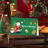 6Pcs Handmade Christmas Greeting Cards with Envelopes Folding Design DIY Xmas Card Cute Exquisite Christmas Gift Card Navidad