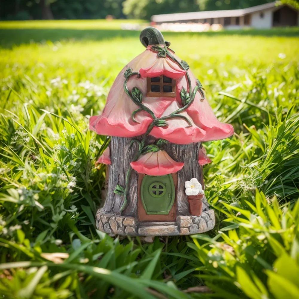 Fairy Garden Kit Resin Miniature Fairy House Chair Kit Micro Landscape Ornaments for Fairy Garden Miniature Moss Landscape DIY