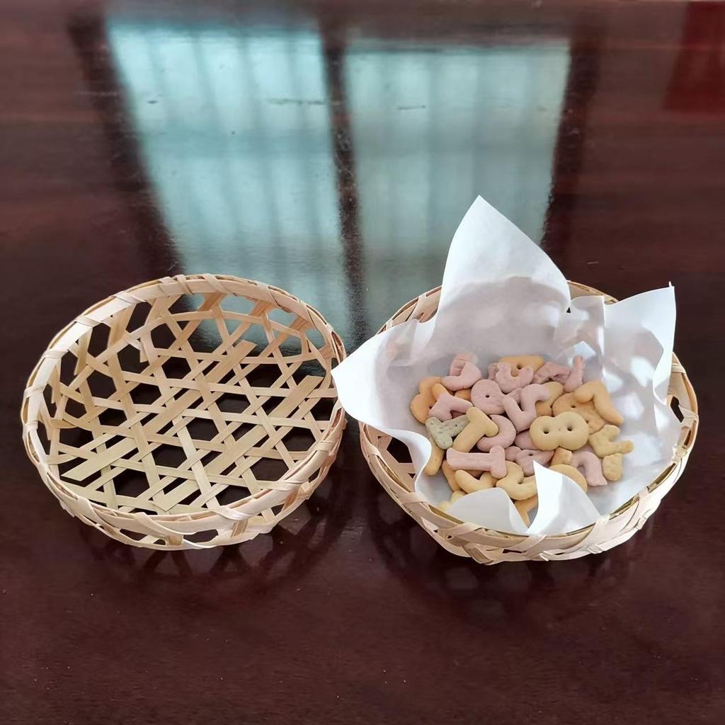 Handmade Bamboo Ice Bowl for Mian Mian Bing, Taro Paste Ice, and Tofu Pudding - Internet Favorite Snowflake Shaved Ice Basket Bowl.