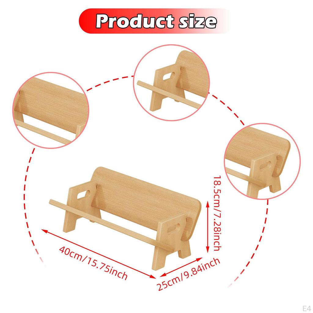 Book Holder Rack for Office with Vinyl Record Display