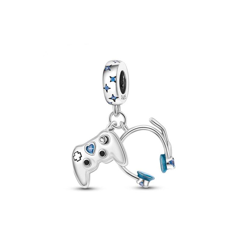 Copper Metal dropper puzzle&headphones&game console&zebra&unicorn Compatible With Authentic Original Do It Yourself Bracelet High Quality Fine