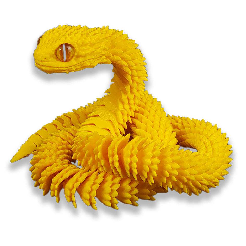 60Cm 3D Printed Snake Rotatable Joints Snake Figurines Creative Home Office Desktop Crafts Ornament New Year Crafts Gift