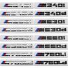 Gloss Black Rear Trunk Letter Badge For BMW M135i M240i M340i M340d M440i M550i M530i M760Li ABS M Logo Emblem Sticker Decal
