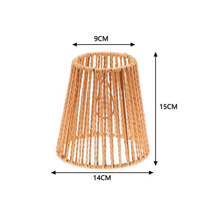 1 шт. Винтажный подвесной абажур Ручной работы Плетеный абажур Для гостиной Спальни Отеля Светильник из искусственного ротанга