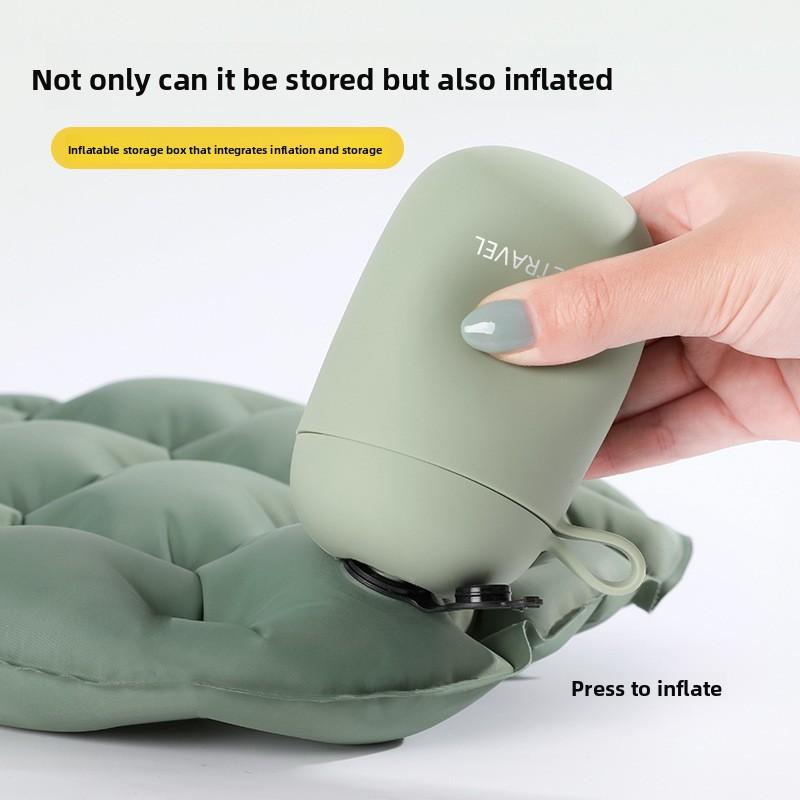 Outdoor Inflatable Seat Cushion, Camping and Picnic In The Wild, Single-person Portable Fart Cushion, Easy To Store, Thickened Travel Seat Cushion
