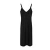 Spring and Summer New Women's Clothing Elegant Elegant V-neck Sleeveless Mid-Length Backless Dress Black Dress 6671584