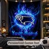 TapestryDerby County Custom Name Text Personalized Wall Hanging Tapestry Home Wall Decor