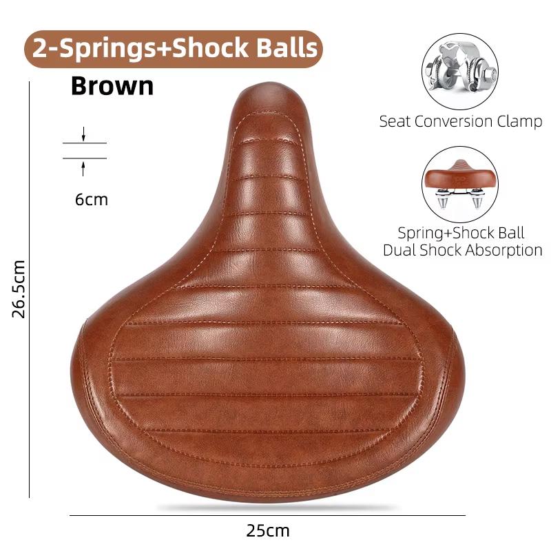 WEST BIKING Widen Bicycle Saddle Ergonomic Thick Comfortable Bike Saddle Shock Absorbtion MTB E-Bike Cushion Bicycle Accessories