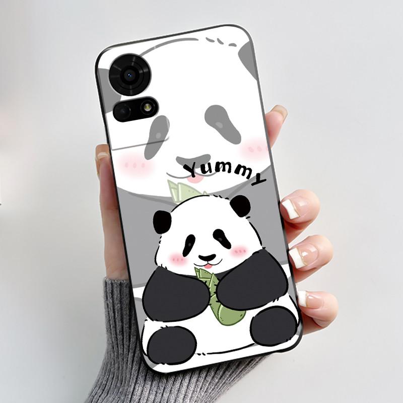 Cute Case For TCL K23 / TCL K24 Funda TCL 50 LE T510SPP Capa Printing Shell Protective Cover Soft Silicone Cartoon Black Casing