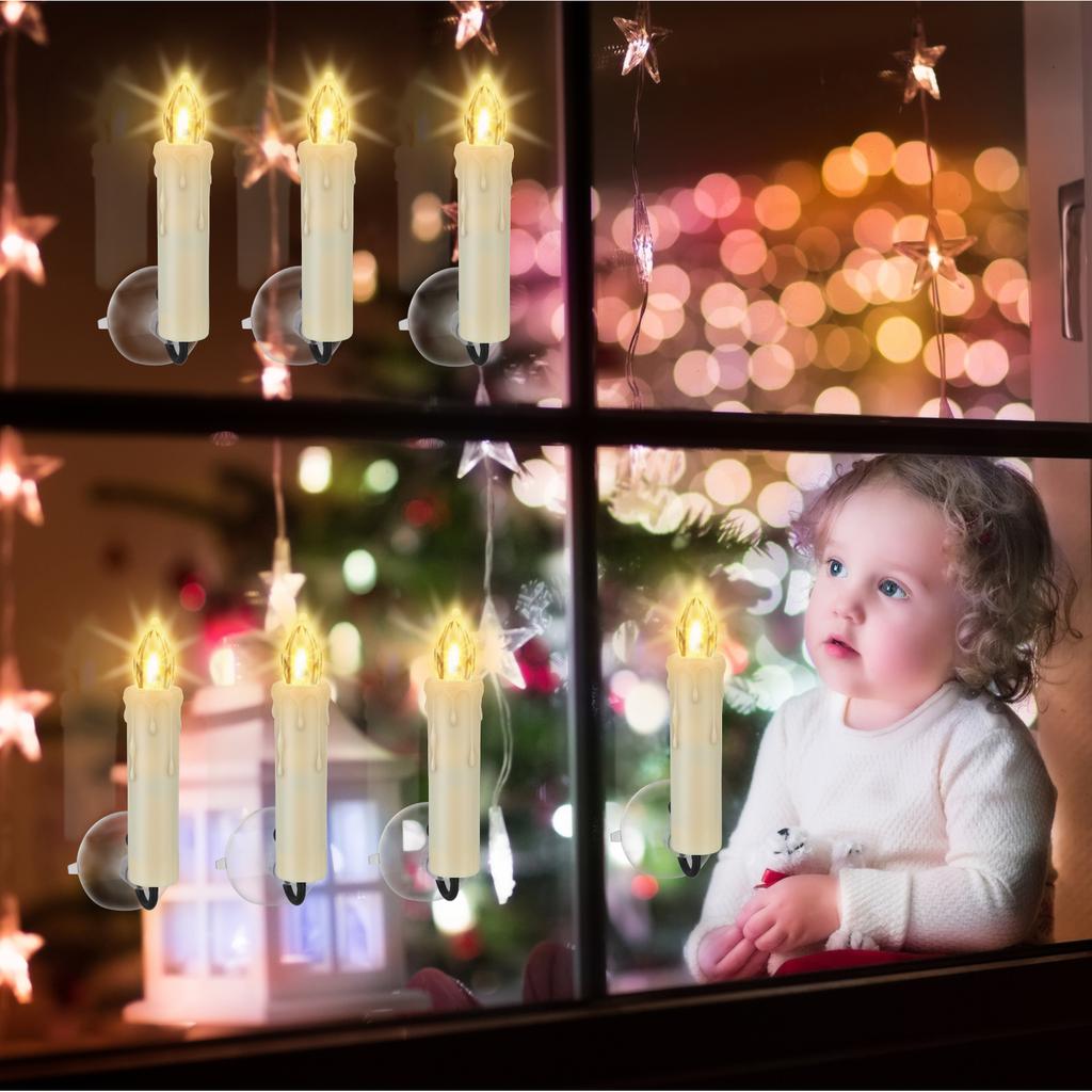 12pcs Remote Control LED Candles Wireless  Christmas Candles LED Flickering Flame