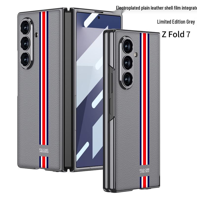 Высококачественный защитный чехол из ПУ-кожи Samsung Z Fold7 для мужчин