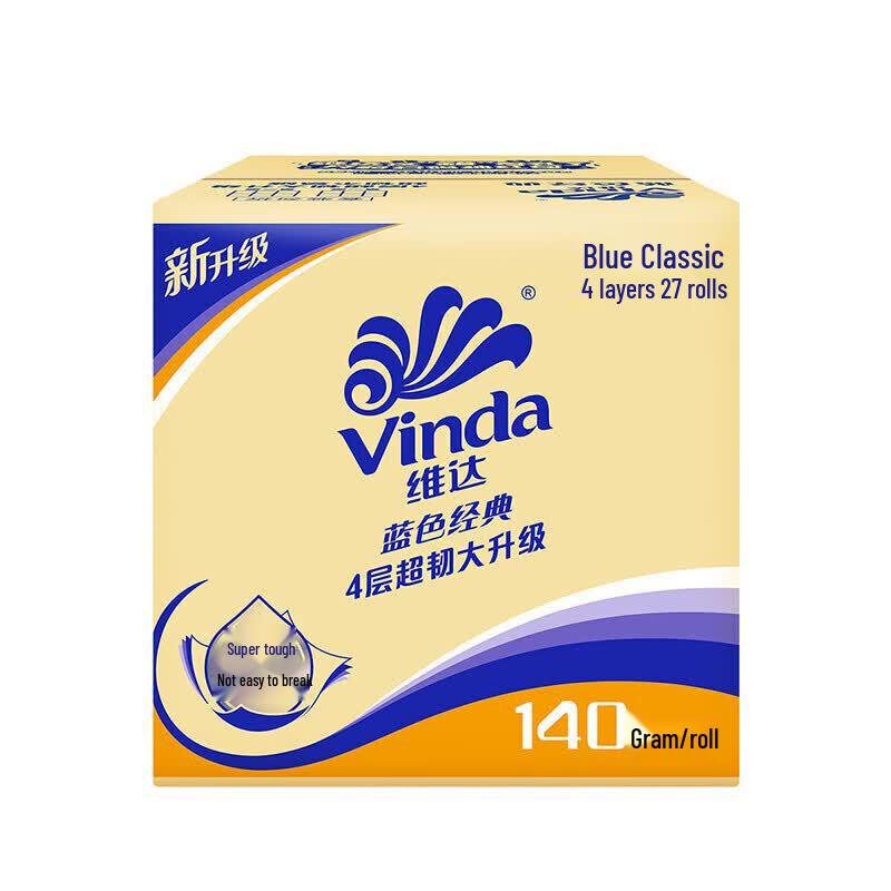 Vinda 4-Ply Unscented Toilet Paper - 60 Rolls Family Bulk Pack