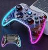 Беспроводной Прозрачный RGB Световой Контроллер Вибрационный Мотор Совместимый PS4 Android Телефон Игровая Консоль Пульт Дистанционного Управления Джойстики S03