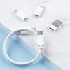 Компактный комплект зарядного кабеля мощностью 60 Вт с разъемами USB Type-C — Type-C и USB-C — Lightning.