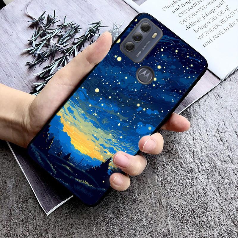 Эстетический чехол для телефона «Звездное небо» для Moto G84 G22 G32 G42 G52 G62 G53 G72 G60 G60S G100 G10 G20 G30 G13 G50 G 5G G Pure