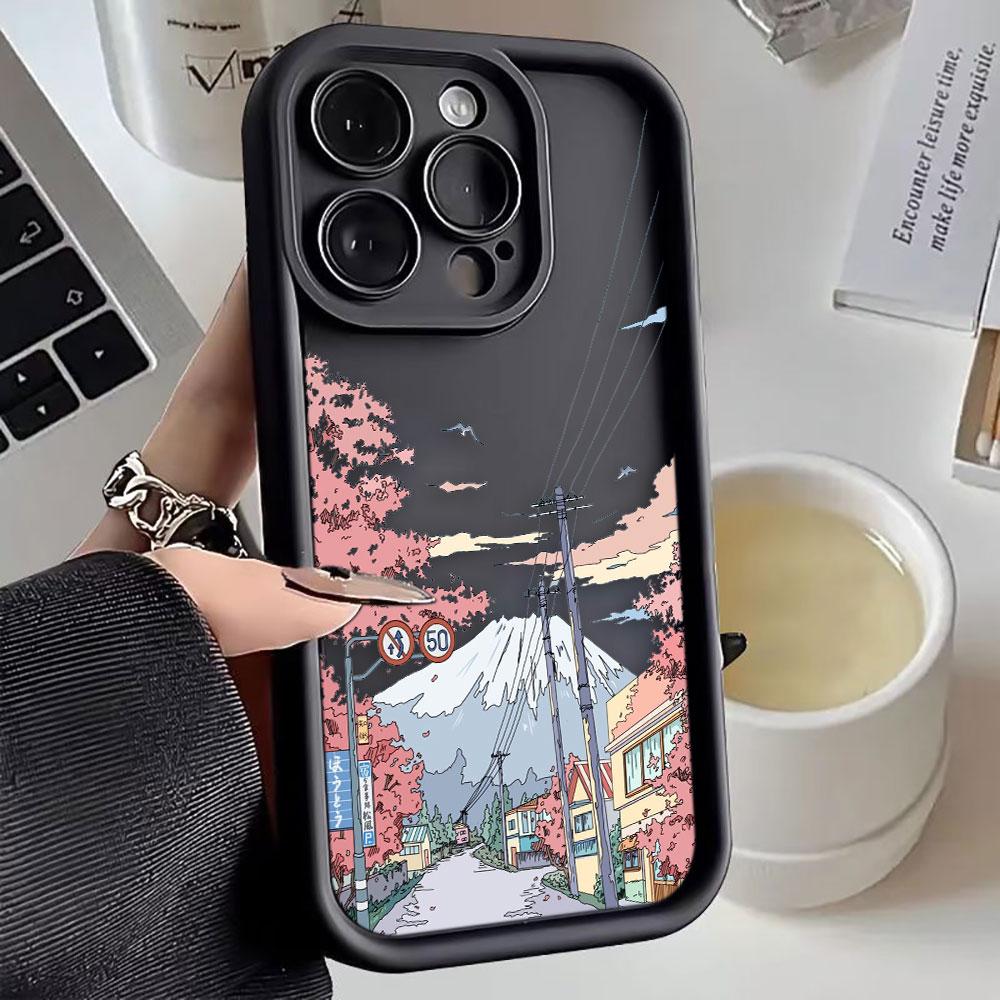 Sunset Scenery Phone Case For iphone Apple 17 AIR 16 16E 11 12 13 14 15 XR Plus Pro Max Silicone Case Funda DIY Shell Cover