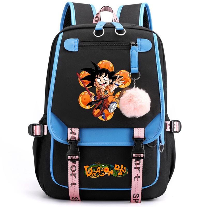 Аниме Dragon Ball Женский мультяшный рюкзак Водонепроницаемый USB рюкзак с легкой книжной сумкой для детей Подарки Мужчины Женщины Дорожная сумка Сумка для отдыха Рюкзак