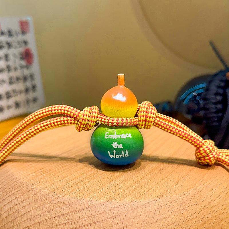 Original Design Cute Gourd Plush Keychain Pendant: Stylish Buddhist Gift