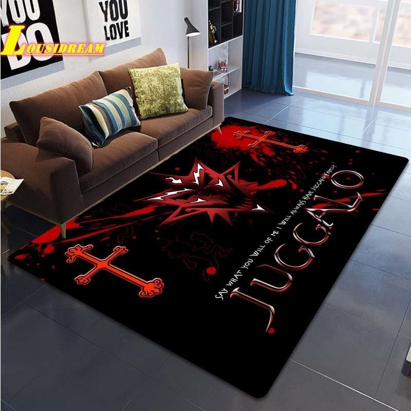 Коврик с принтом Crazy Clown Band Juggalo Band, ковер для гостиной, спальни, домашний декор, большой ковер, детский коврик для игр, коврик для ползания, коврик для йоги, коврик для пикника