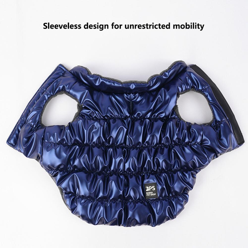 Ветрозащитное Зимнее Теплое Пальто с Подкладкой для Собаки с 2 D-кольцами для Средней Крупной Домашней Собаки Жилет Французский Бульдог Чихуахуа Куртка Одежда