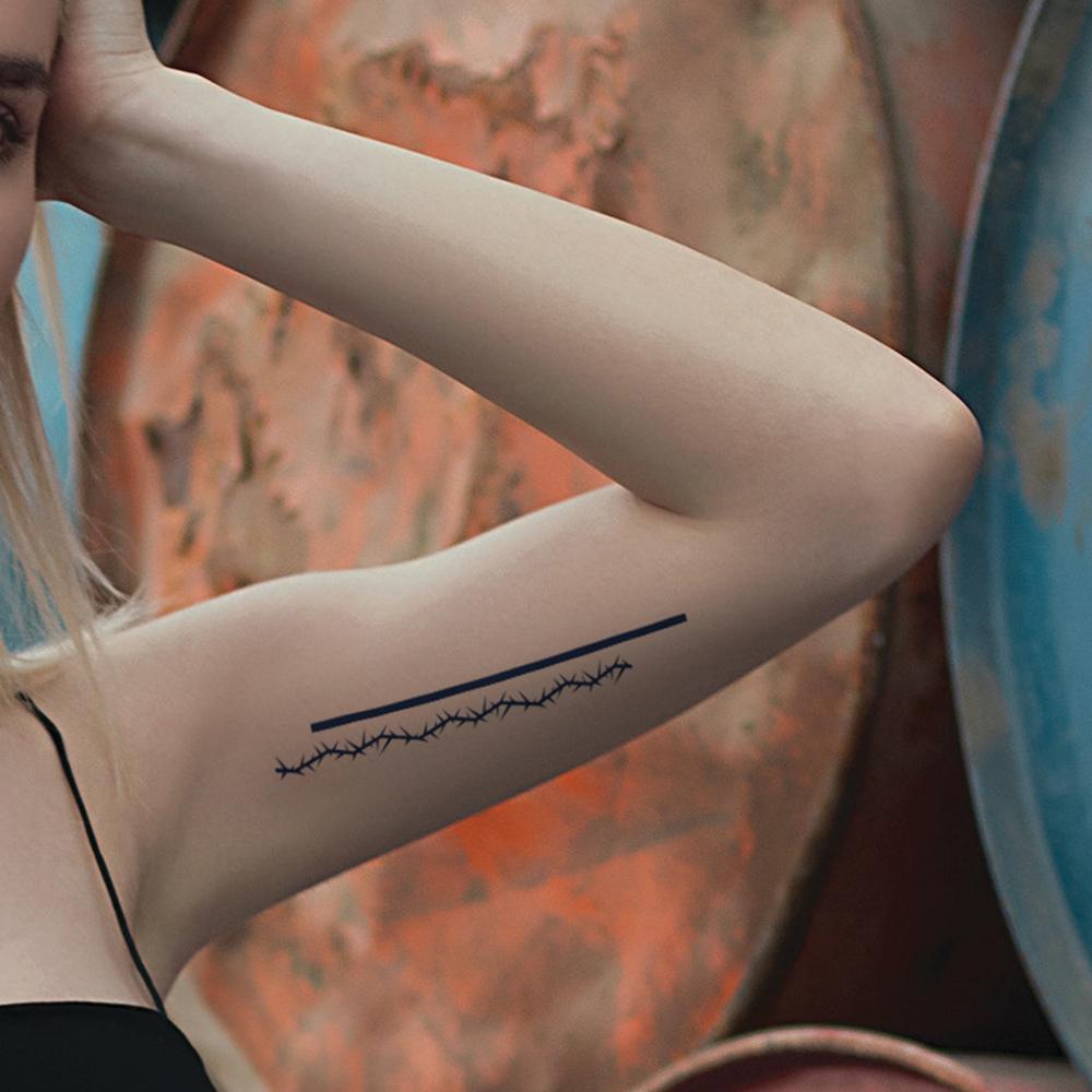 2 Sheets Waterproof Herbal Tattoos Semi Permanent Arm Tattoos Back Tattoos Realistic Temp Tattoos