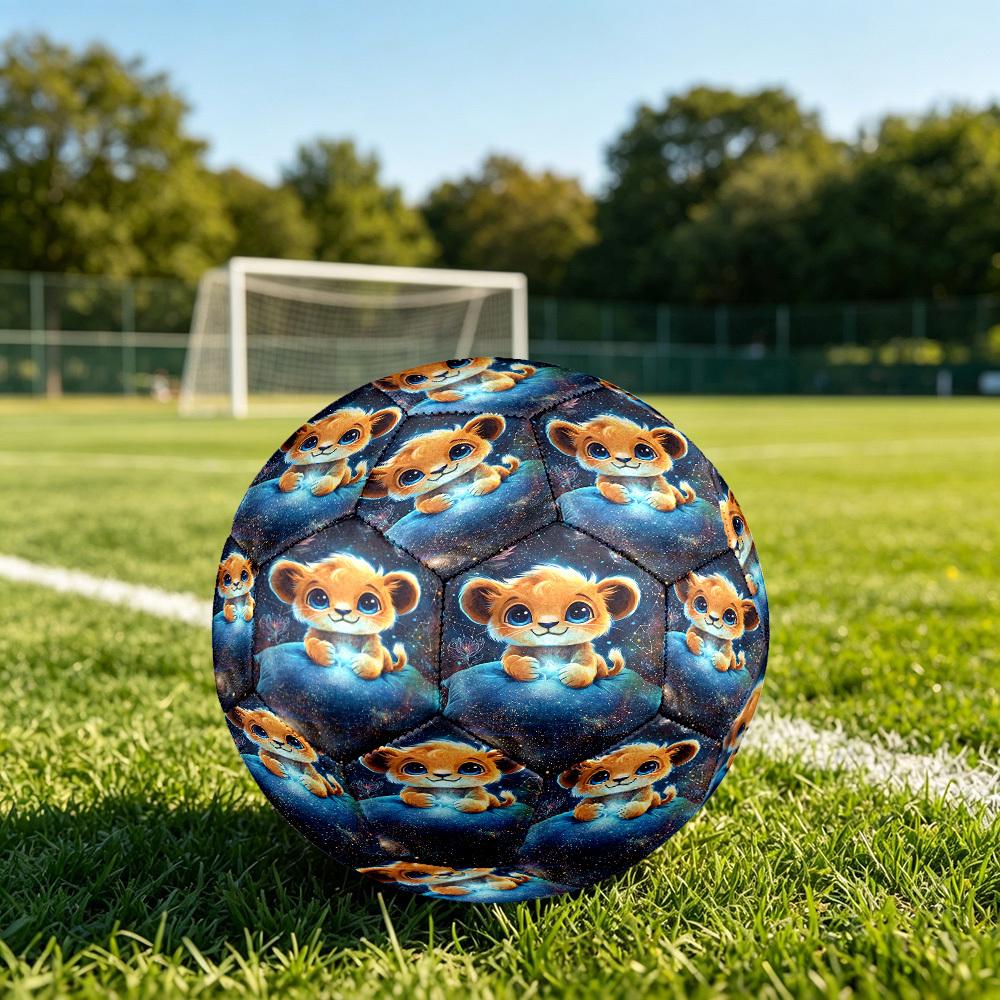 1pc Cosmic Cub Dreams Size 5 Soccer Ball Professional Match Training Football Indoor &Outdoor Sports Ball Lightweight Durable c6510