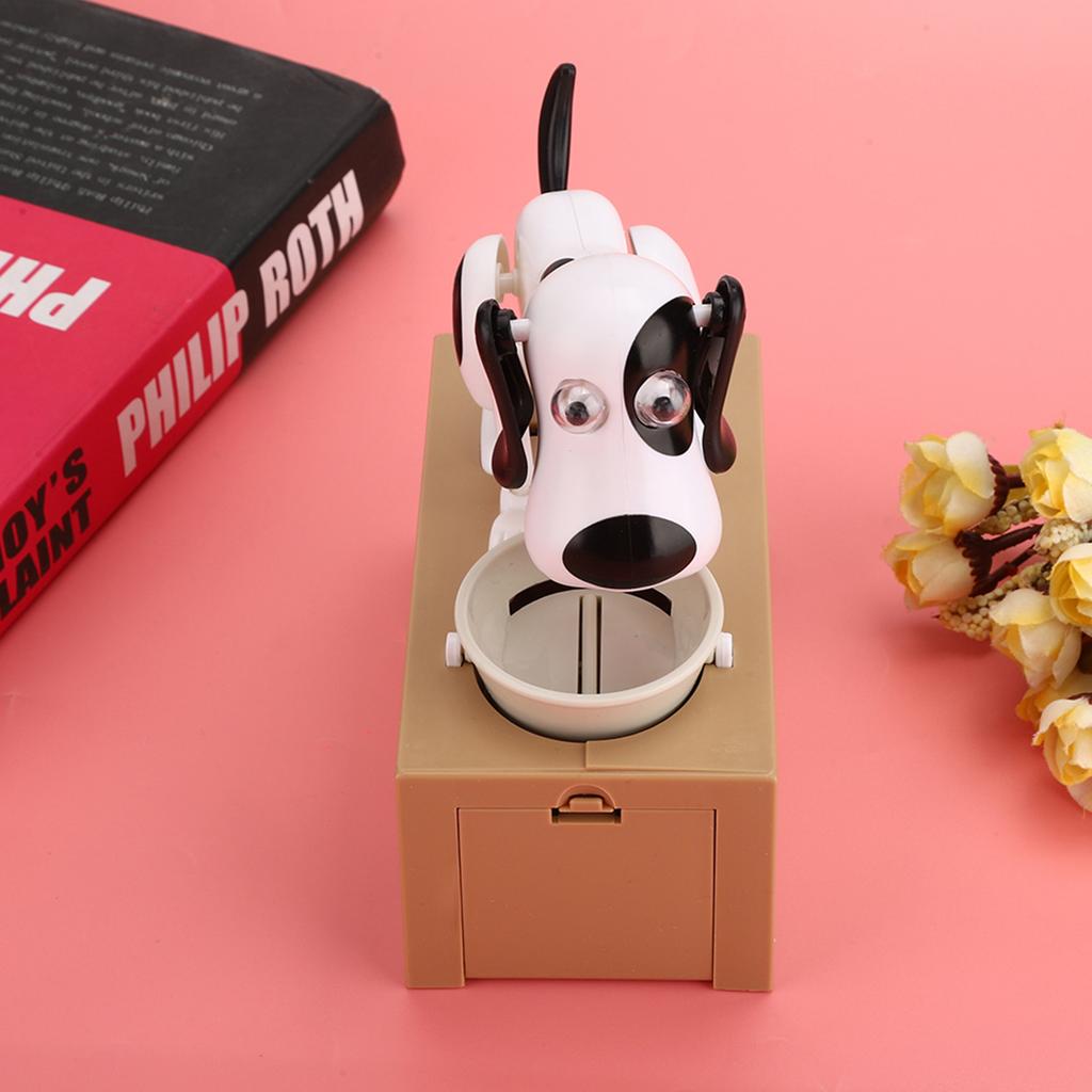 Инновационная электрическая мультяшная собака, едящая копилку, милый горшок, подарок на день рождения для детей