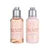 France Oushujia Cherry Blossom Body Lotion & Shower Gel Set - Moisturizing, Skin Nourishing, Long-lasting Fragrance, 250ml & 35ml Travel Size.